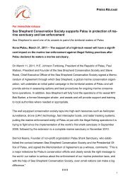 Sea Shepherd Conservation Society supports Palau in protection of ...