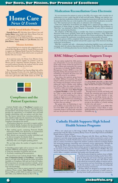 Fall 2011 - Catholic Health System