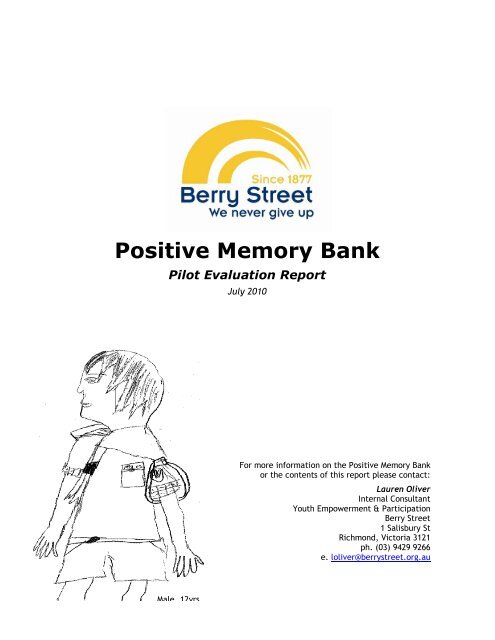 Positive Memory Bank - Berry Street