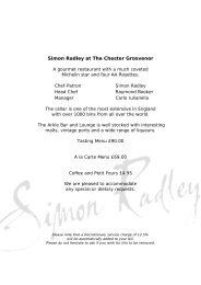 Simon Radley at The Chester Grosvenor