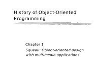 History of Object-Oriented Programming