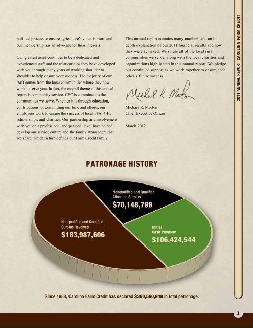 2011 Annual Report - Carolina Farm Credit