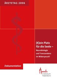 (K)ein Platz fÃ¼r die Seele - Neurobiologie und Transzendenz im ...