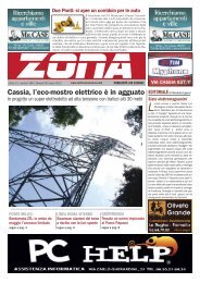 Zona 30-03-12 - Il notiziario gratuito di Roma Nord