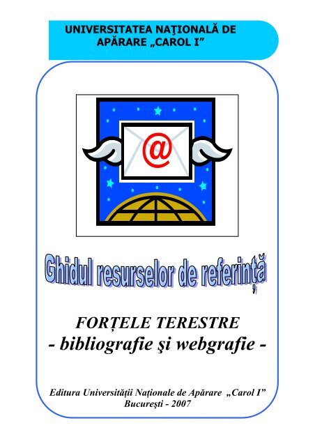 catalog adrese web - Universitatea Naţională de Apărare "Carol I"