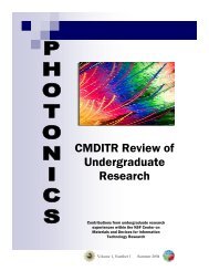 CMDITR Review of Undergraduate Research - Pluto - University of ...