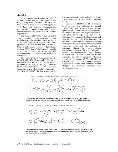 CMDITR Review of Undergraduate Research - Pluto - University of ...