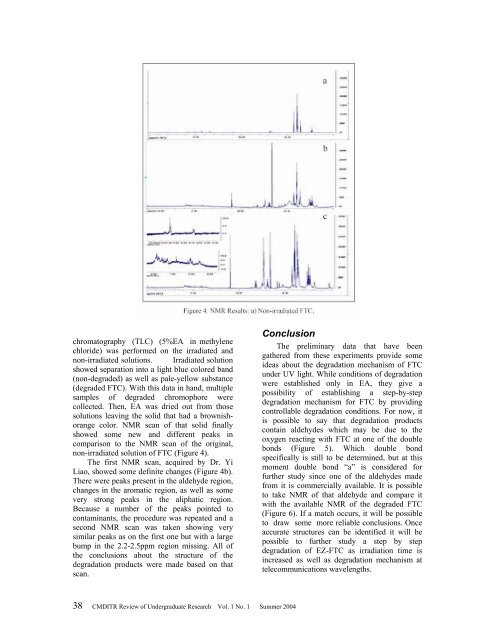 CMDITR Review of Undergraduate Research - Pluto - University of ...