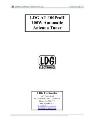 LDG At-100proii 100W Automatic Antenna Tuner - Funktechnik Dathe