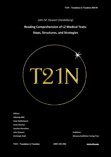 Reading Comprehension of L2 Medical Texts: Steps, Structures, and ...