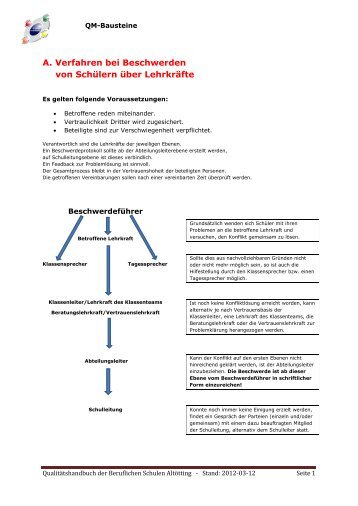 Ideen- und Beschwerdemanagement