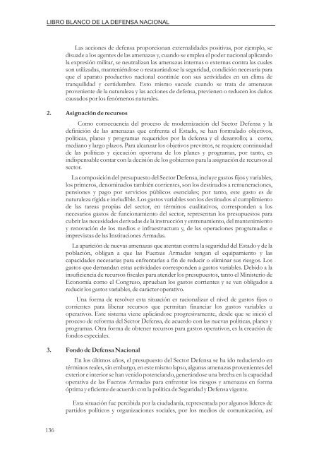 recursos econÃ³micos para la defensa nacional - Bvs.minsa.gob.pe