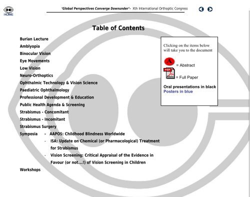 Transactions from the Xth International Orthoptics Congress 2004