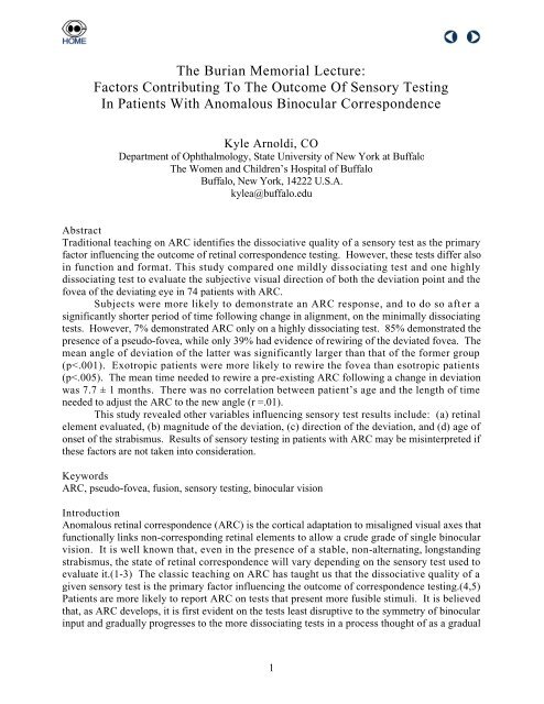 Transactions from the Xth International Orthoptics Congress 2004