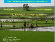 GHG Inventory in Myanmar: INC Report - GIO Greenhouse Gas ...