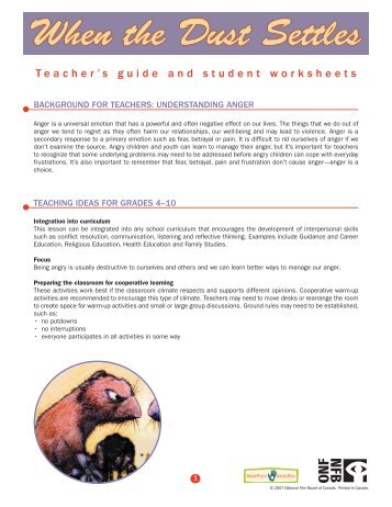 Teacher's guide and student worksheets - Office national du film du ...
