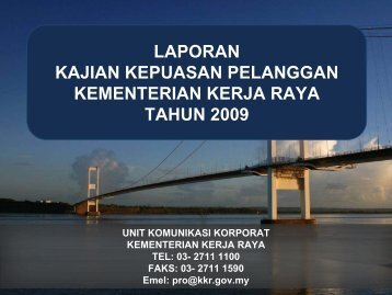 analisis: maklumat responden - Kementerian Kerja Raya Malaysia