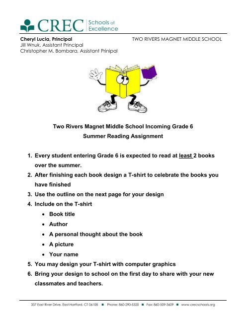 Two Rivers Magnet Middle School Incoming Grade 6 Summer ...