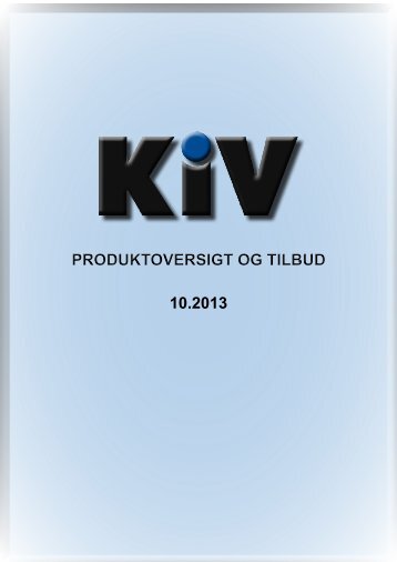 KIV Tools - Produktoversigt 1-37