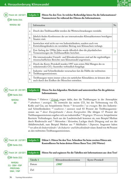 Wortschatz Bereich: Umwelt - Globalisierung - Umweltpolitik