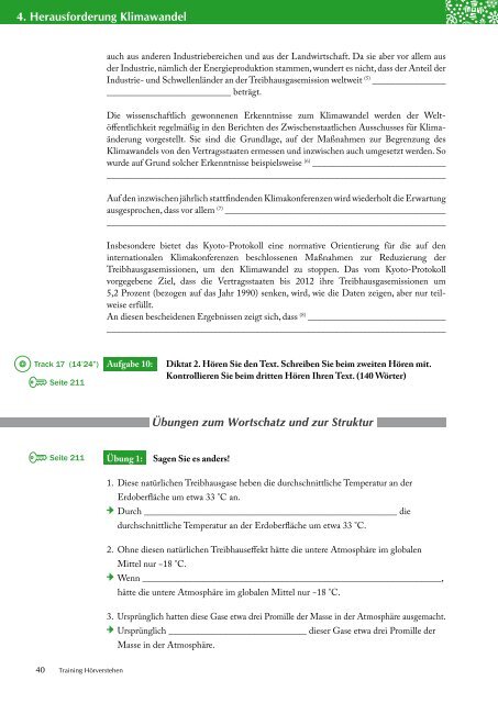 Wortschatz Bereich: Umwelt - Globalisierung - Umweltpolitik