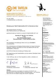 Landesverband der Tafeln in Niedersachsen und Bremen e. V ...