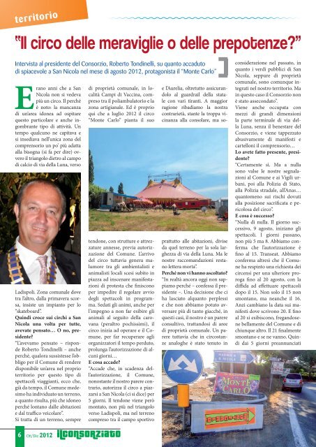 Il Consorziato Ottobre dicembre 2012 - Consorzio Marina di San ...