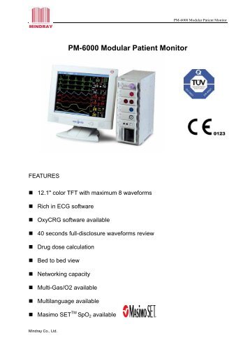 PM-6000 Modular Patient Monitor