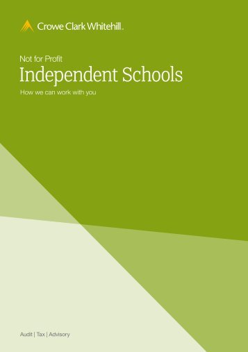 Independent Schools brochure - Crowe Horwath International
