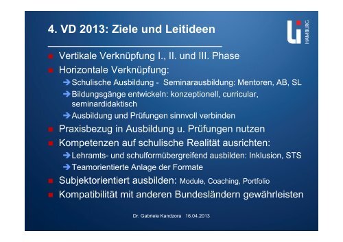 Vortrag Dr. Gabriele Kandzora - ZLH-Hamburg