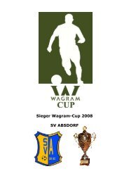 Sieger Wagram-Cup 2008 SV ABSDORF - SV Stetteldorf