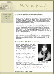 Stephen Hopkins of the Mayflower - Adkins-Horton Genealogy