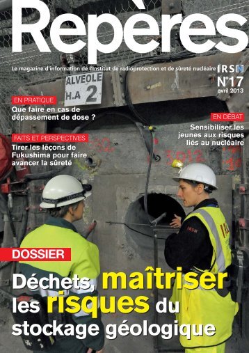 Déchets, maîtriser stockage géologique Déchets, maîtriser ... - IRSN