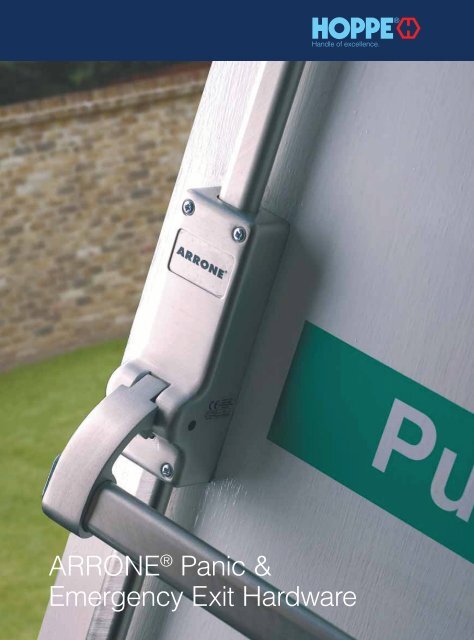 Hoppe AR885K Arrone Panic Emergency Fire Door Exit External Locking Attachment