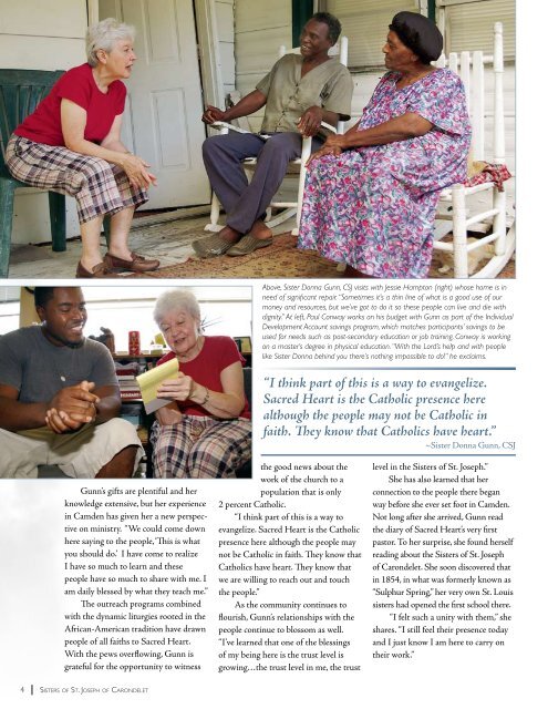 Connections Fall/Winter 2010 (PDF) - Sisters of St. Joseph of ...