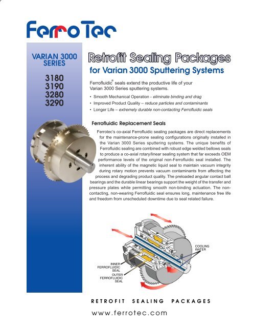 3180 3190 3280 3290 for Varian 3000 Sputtering Systems - Ferrotec