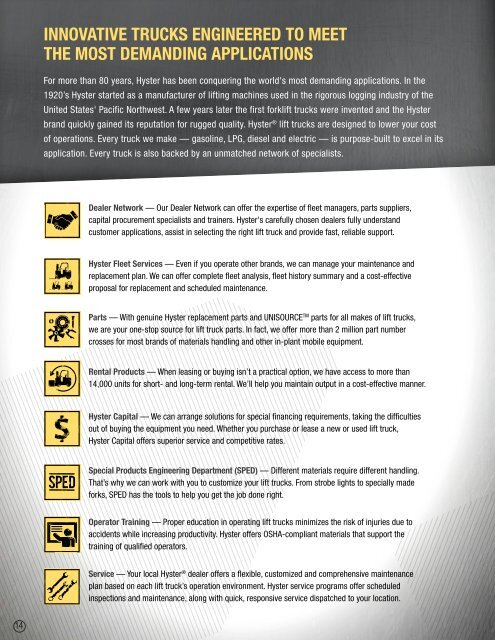 Product Brochure - Hyster Company