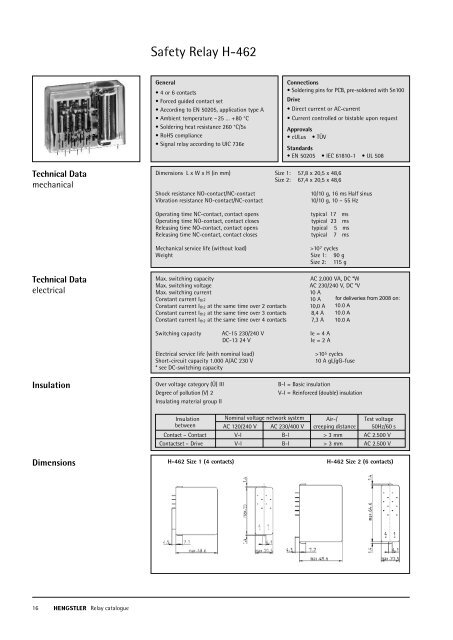 Safety Relay H-462