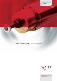 Schleifen - WEISS Spindeltechnologie GmbH