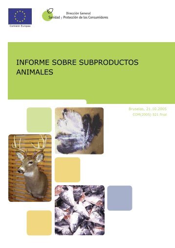 Informe sobre subproductos animales - Eurocarne
