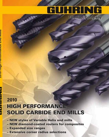 HIGH PERFORMANCE SOLID CARBIDE END MILLS