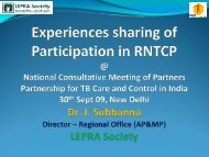 LEPRA Society - Partnership for TB Care and Control in India