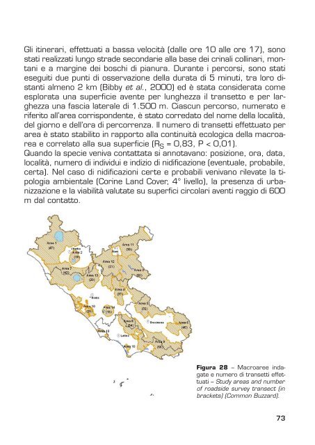 Analisi dello status e della distribuzione dei rapaci - Ispra