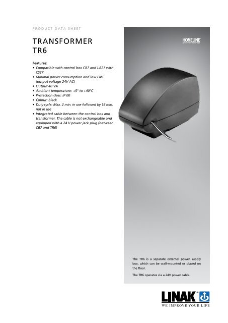 traNsForMer tr6 - Linak