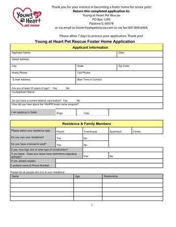 foster care application form foster home application form a better life animal rescue foster care application form foster home application form a better life animal rescue