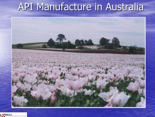 Active Pharmaceutical Ingredients - Australian Organisation for Quality