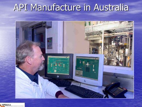 Active Pharmaceutical Ingredients - Australian Organisation for Quality