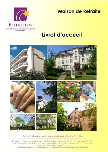 Livret d'accueil - Alliance St Thomas Seniors Alsace, réseau d ...