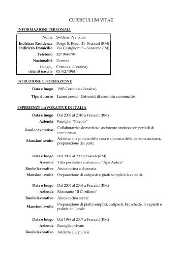 curriculum vitae - Migrapoint