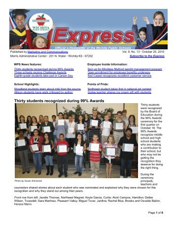 To view the Express, click here. - Wichita Public Schools, USD 259
